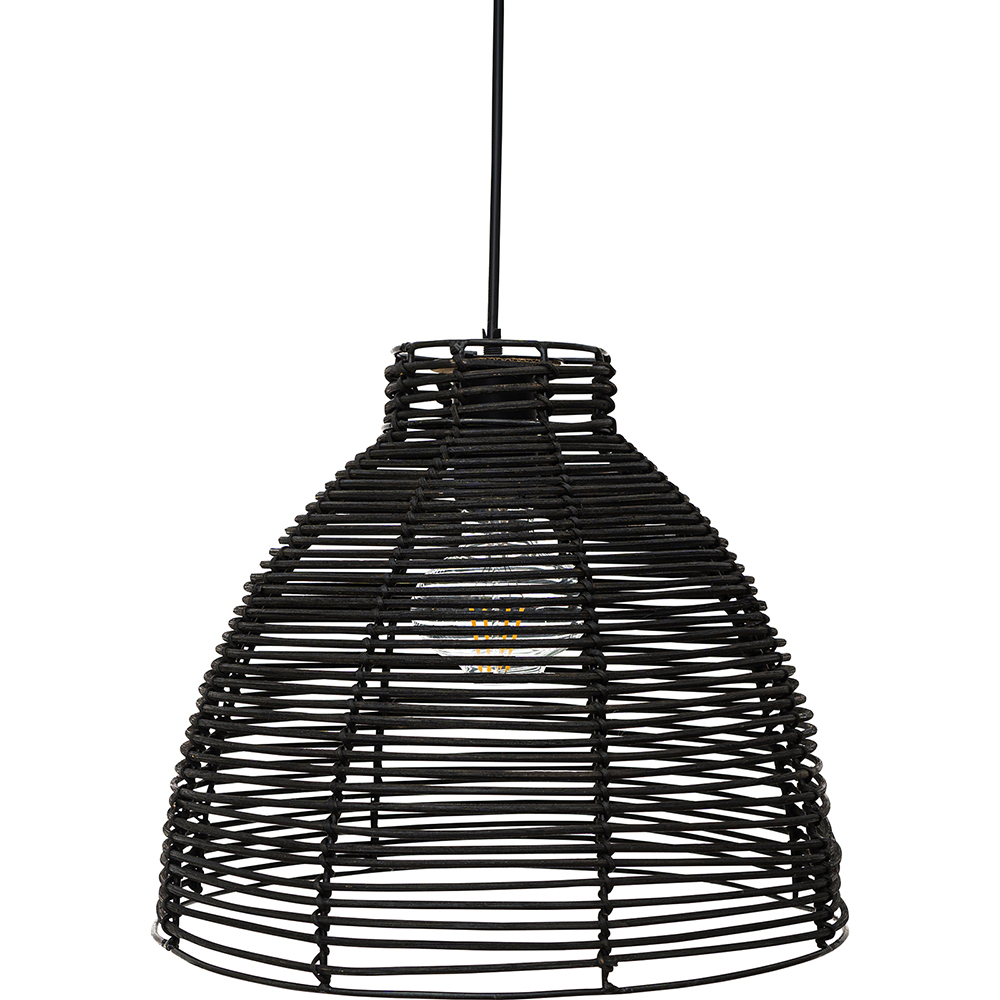  Buy Black Rattan Ceiling Lamp - Boho Bali Design Pendant Lamp - Gian Black 60037 - in the EU