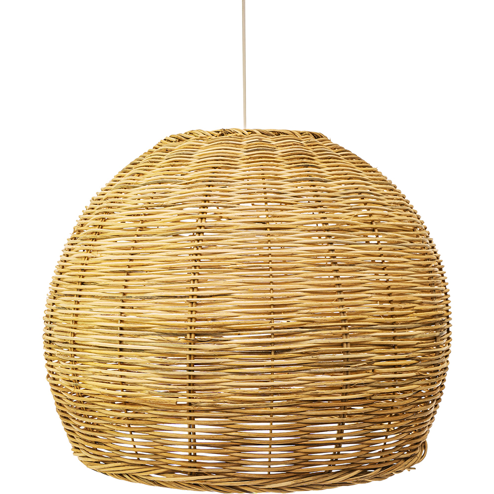  Buy Rattan Ceiling Lamp - Boho Bali Design Pendant Lamp - Paon Natural wood 60051 - in the EU