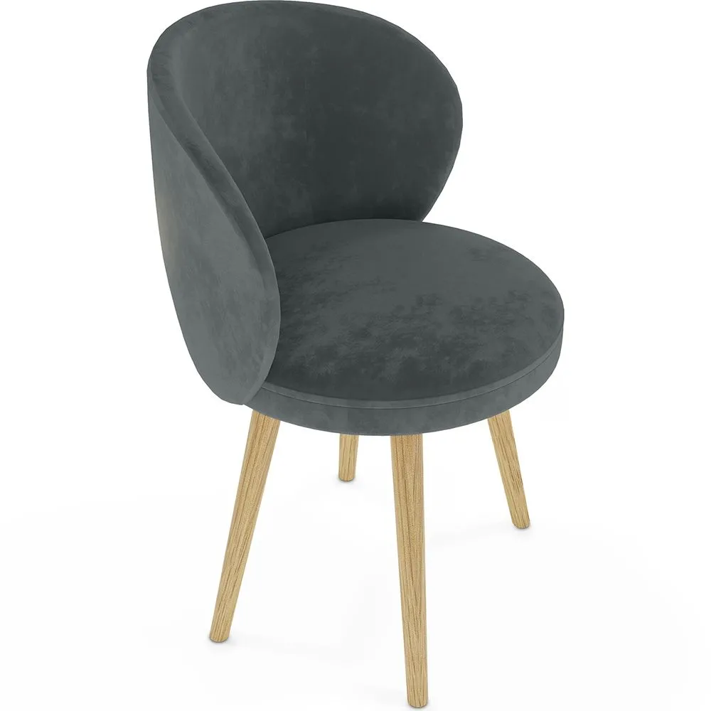 Designer Armchair - Upholstered in Velvet - Yuna image 8
