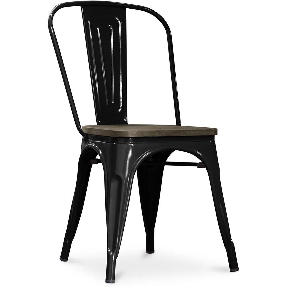 Dining Chair - Industrial Design - Steel and Wood - New Edition - Stylix image 8