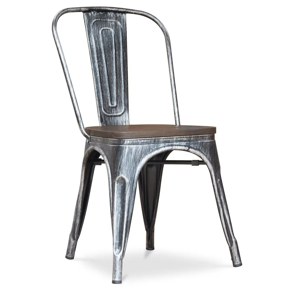 Dining Chair - Industrial Design - Steel and Wood - New Edition - Stylix image 8