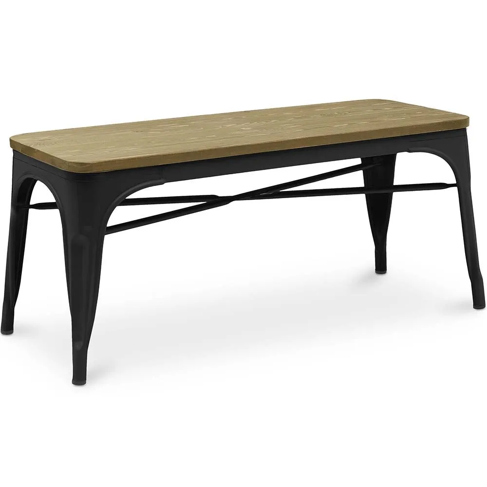 Bench - Industrial Design - Wood and Metal - Stylix image 8