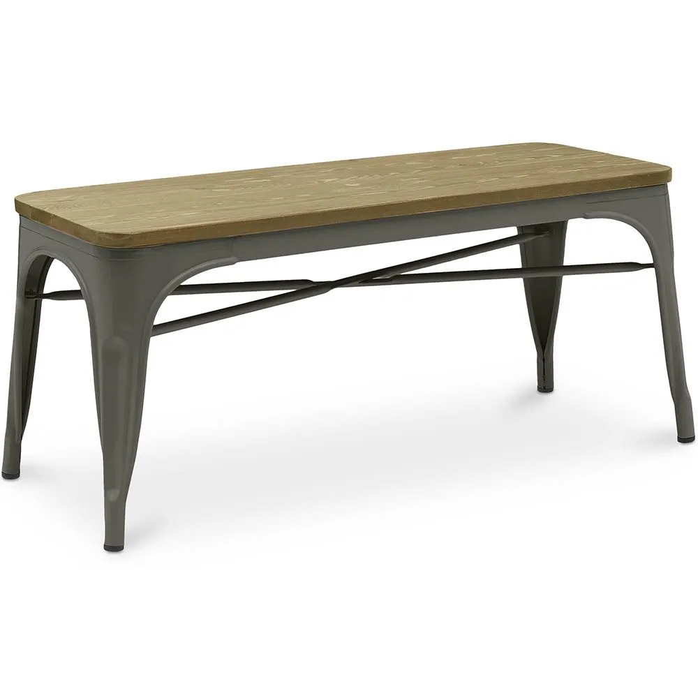 Bench - Industrial Design - Wood and Metal - Stylix image 8