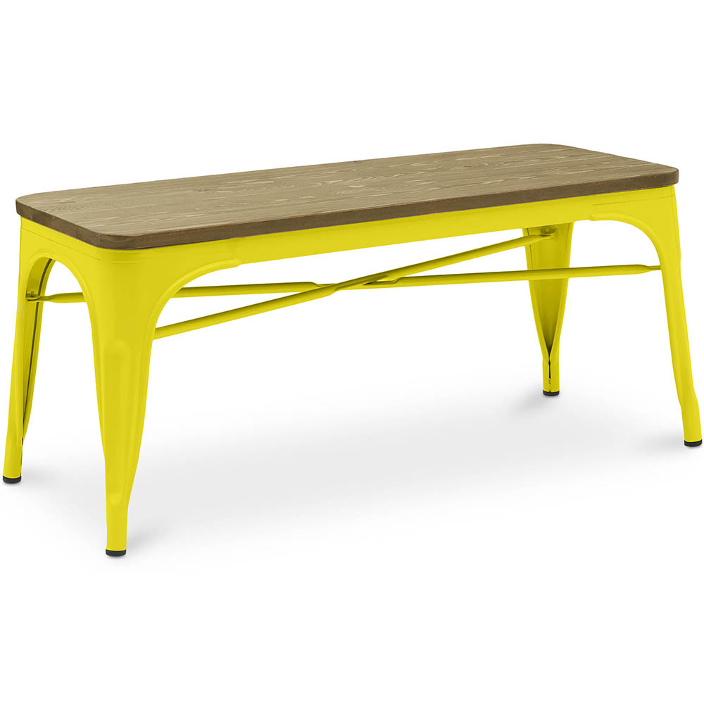  Buy Bench - Industrial Design - Wood and Metal - Stylix Yellow 60131 - in the EU