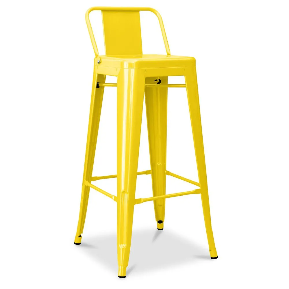 Stylix stool with small backrest - 76cm image 8