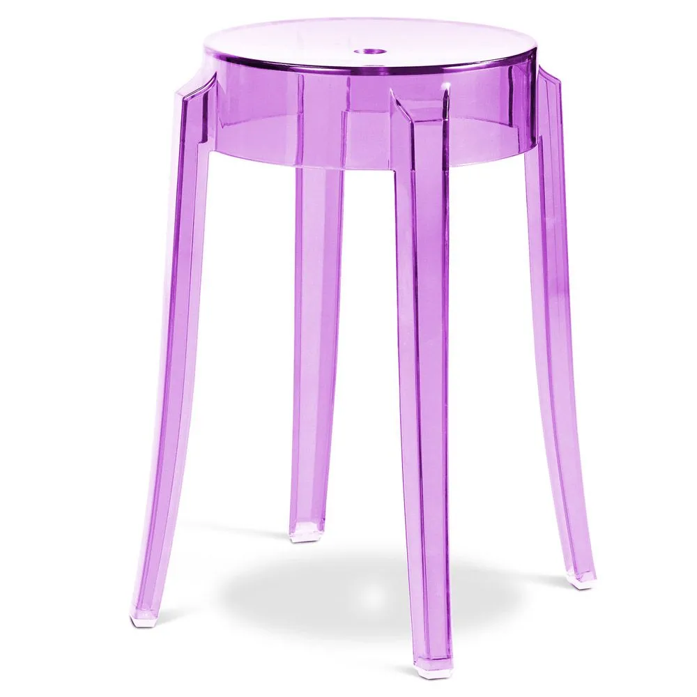 Industrial Design Bar Stool - Transparent - 47cm - Victoria Queen image 8