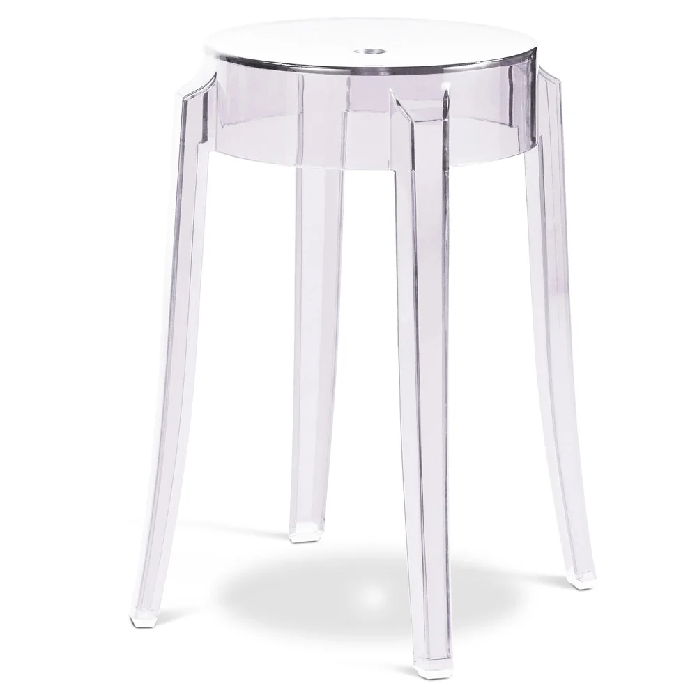 Industrial Design Bar Stool - Transparent - 47cm - Victoria Queen image 8