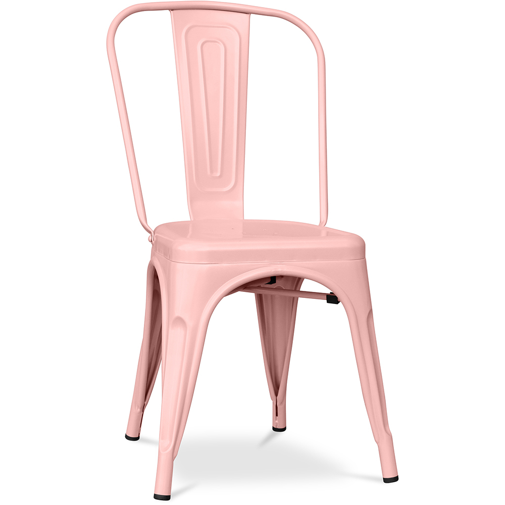  Buy Dining Chair - Industrial Design - Steel - Matt - New Edition -Stylix Pastel orange 60147 - in the EU
