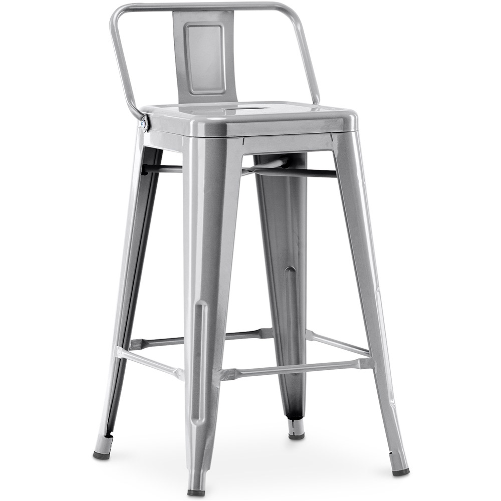  Buy Bar Stool with Backrest Industrial Design - 60cm - Stylix Steel 58409 - in the EU
