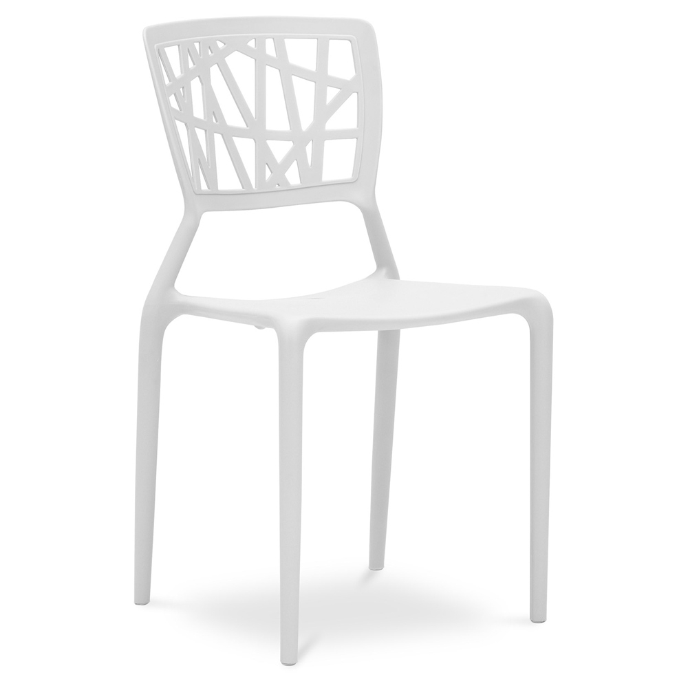 Buy Outdoor Chair - Design Garden Chair - Viena White 29575 - in the EU