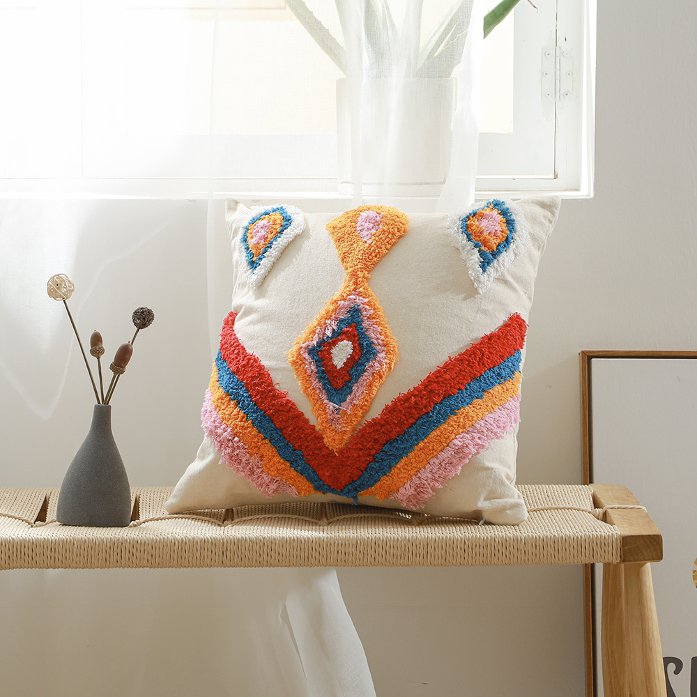  Buy Boho Bali Style Cushion - Cover and Filling Included - Tira Multicolour 60168 - in the EU
