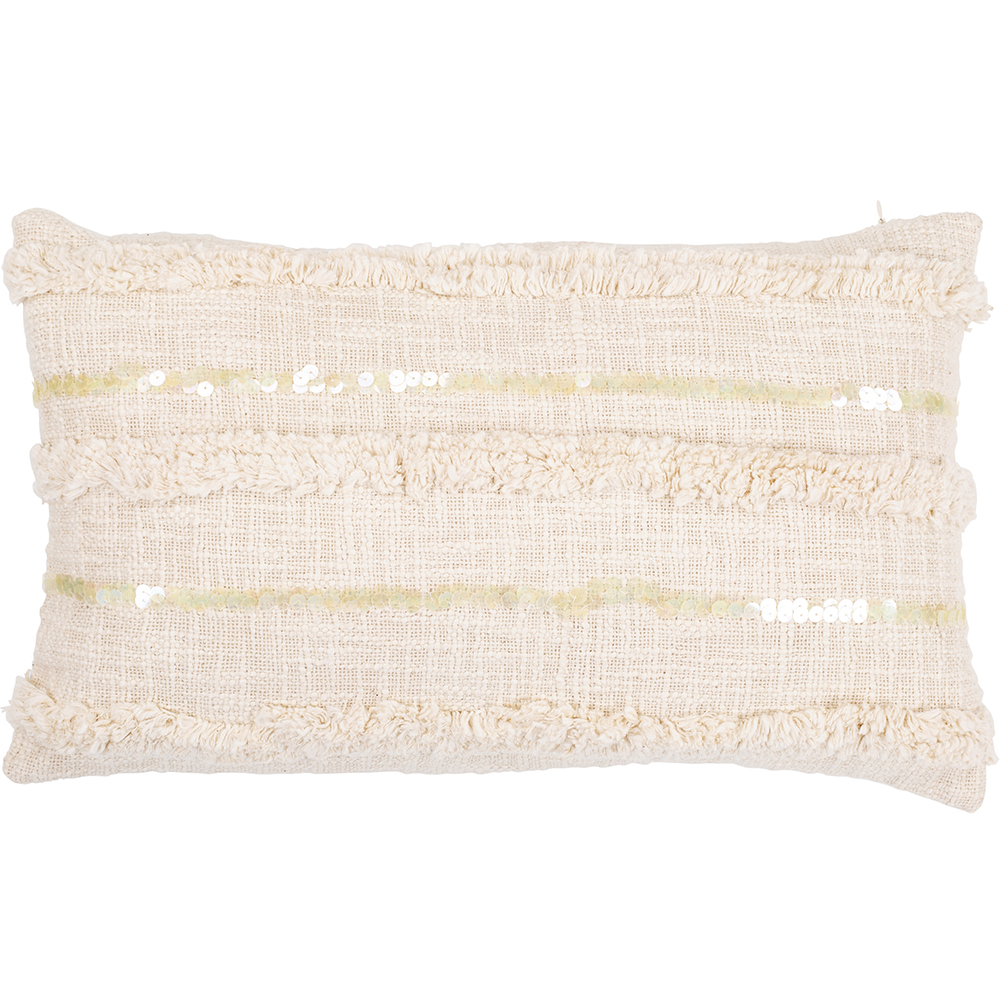  Buy Boho Bali Style Cushion - Cover and Filling Included - Cassandra White 60178 - in the EU