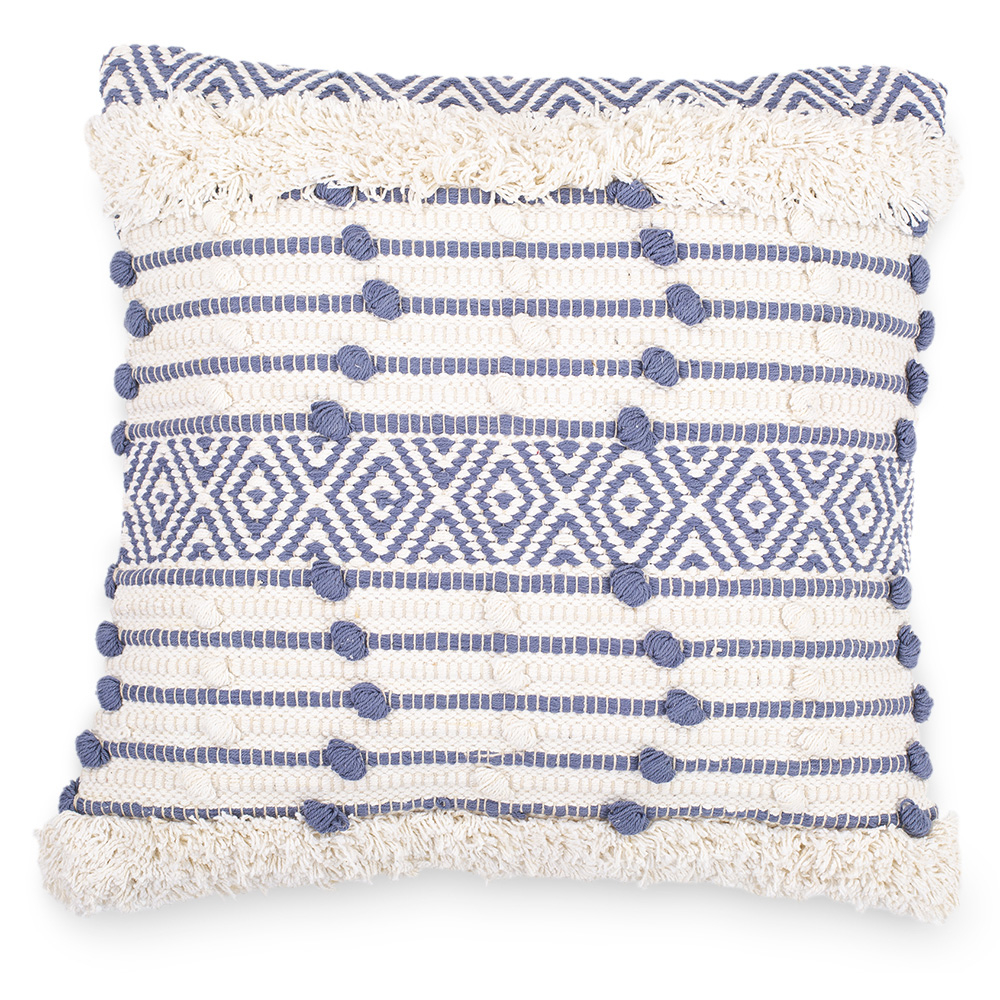  Buy Boho Bali Style Cushion - Cover and Filling Included - Lana Blue 60186 - in the EU