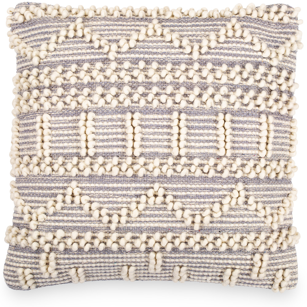  Buy Boho Bali Style Cushion - Cover and Filling Included - Hera Grey 60194 - in the EU