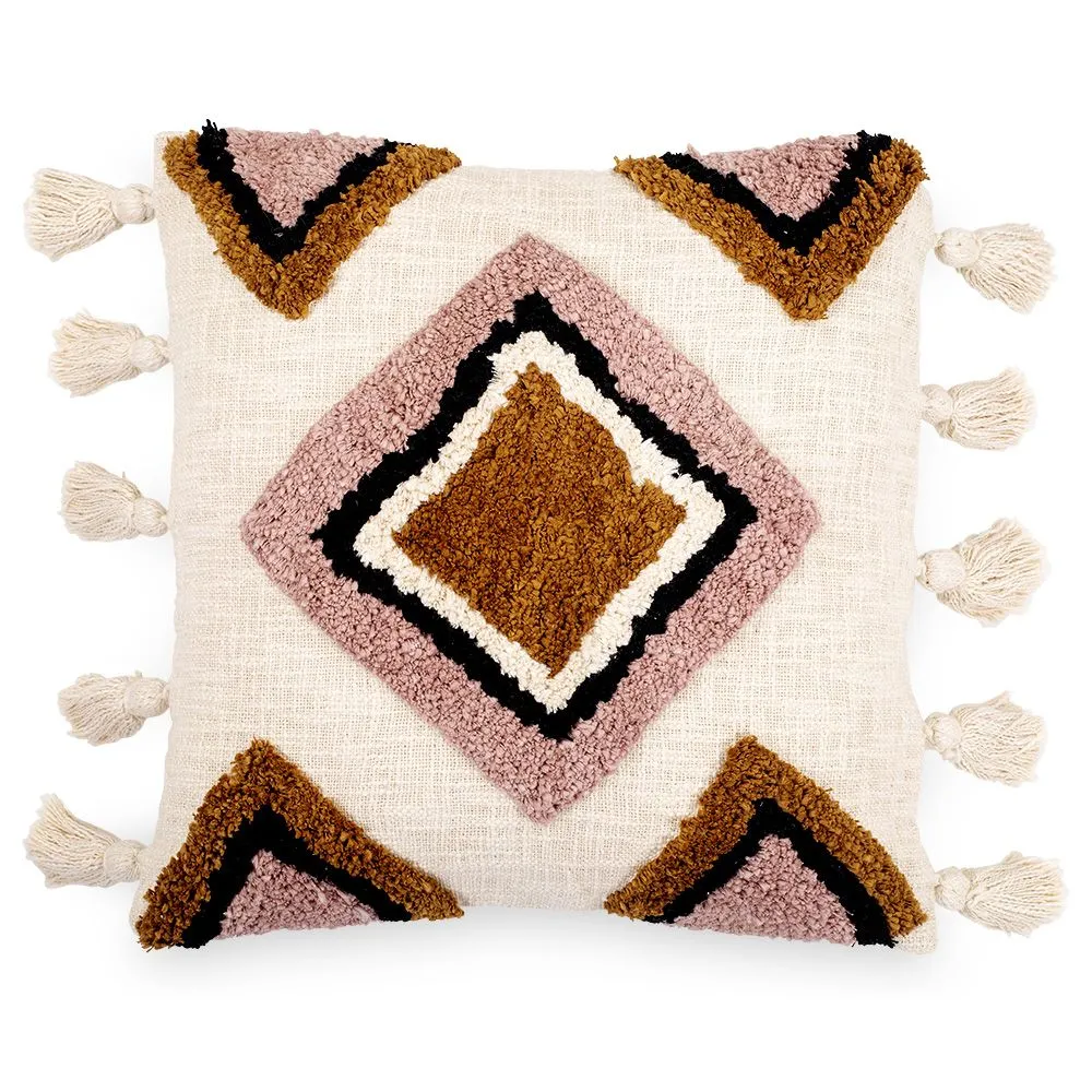 Boho Bali Style Cushion - Cover and Filling Included - Aurelia image 8
