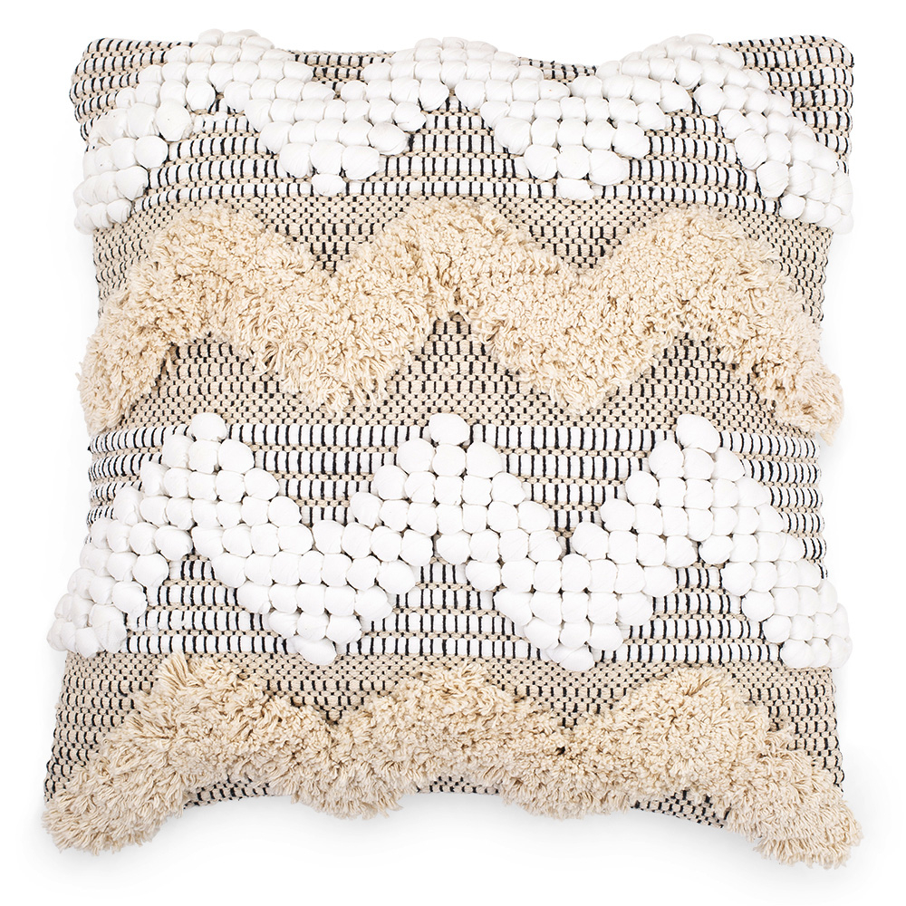  Buy Square Cotton Cushion in Boho Bali Style, cover + filling - Harriet Multicolour 60232 - in the EU