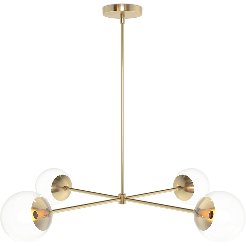  Buy Modern globe pendant chandelier, metal - Luba  Gold 60234 - in the EU