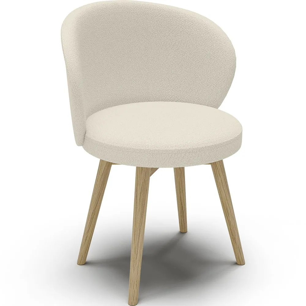 Bouclé Fabric Upholstered Armchair - Lounge Chair - Yuna image 8