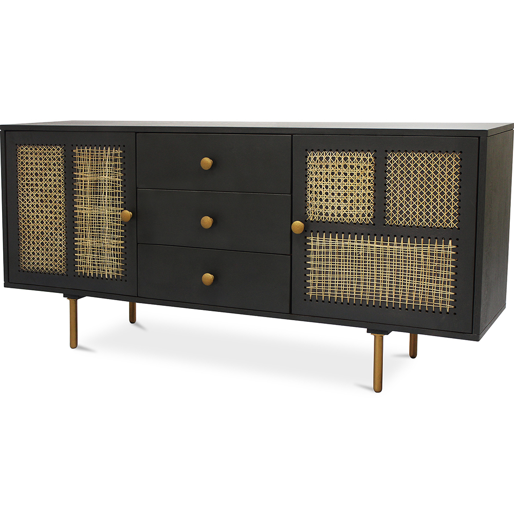  Buy Wooden Sideboard - Vintage Design - Dena Black 60360 - in the EU