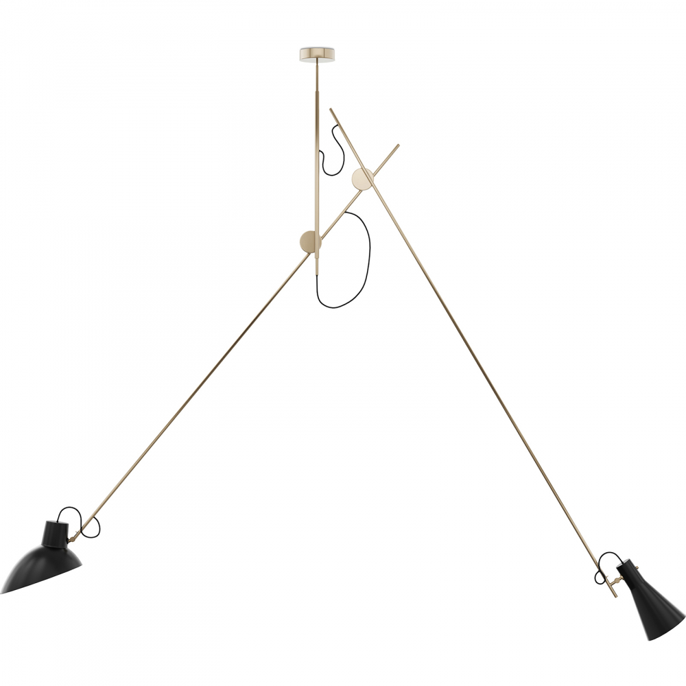  Buy Flex Ceiling Lamp - Pendant Lamp - 2 Arms - Pats Gold 60388 - in the EU