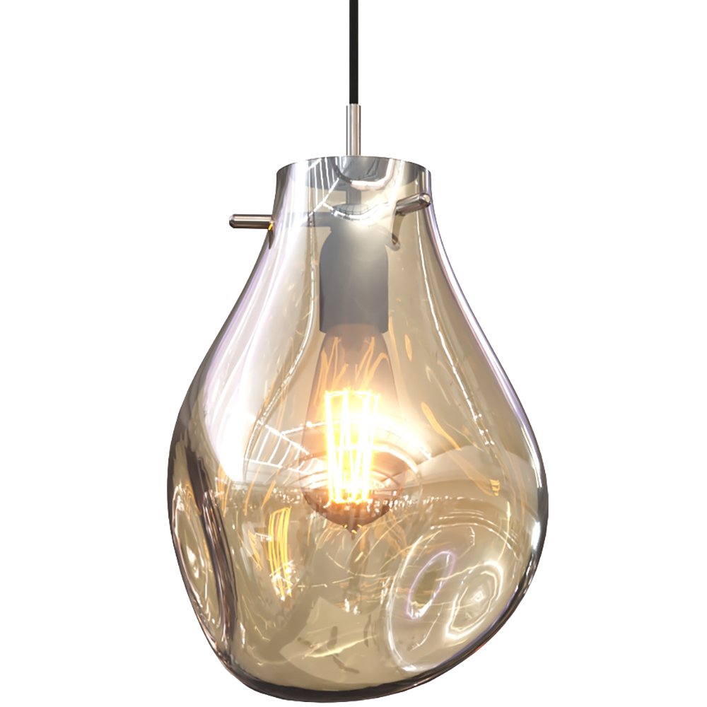  Buy Glass Ceiling Lamp - Design Pendant Lamp - Vera Amber 60395 - in the EU