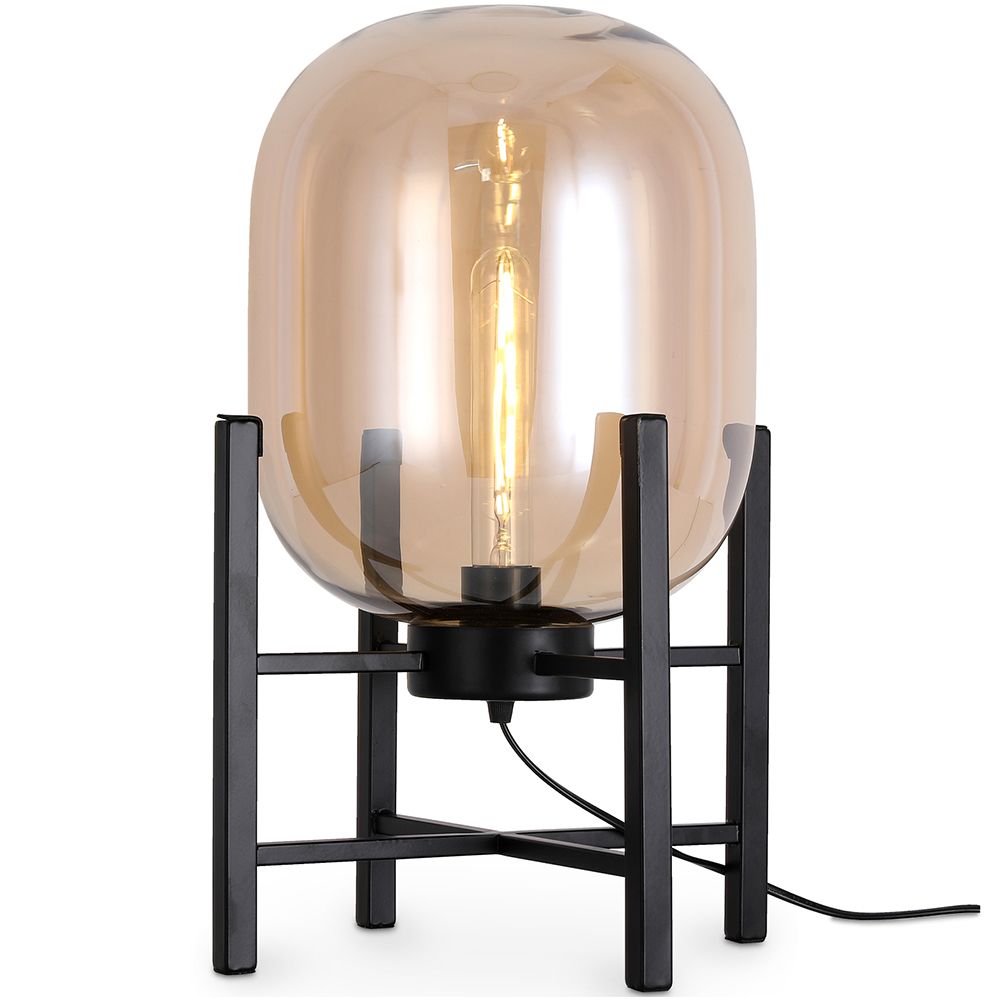  Buy Table Lamp - Designer Living Room Lamp - Grau Amber 60396 - in the EU