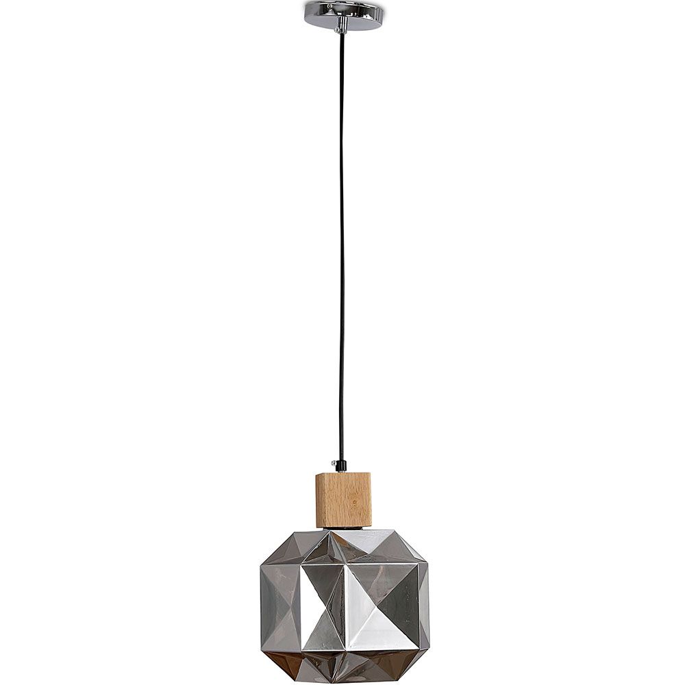 Wood and Glass Ceiling Lamp - Design Pendant Lamp - Bumba image 8