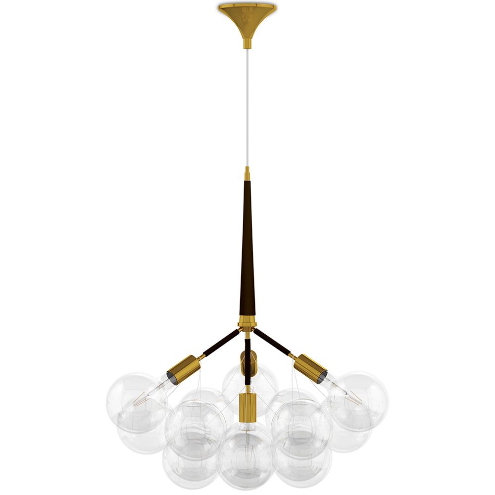 Glass Ball Ceiling Lamp - Design Pendant Lamp - 12 Globes - Glaub image 8