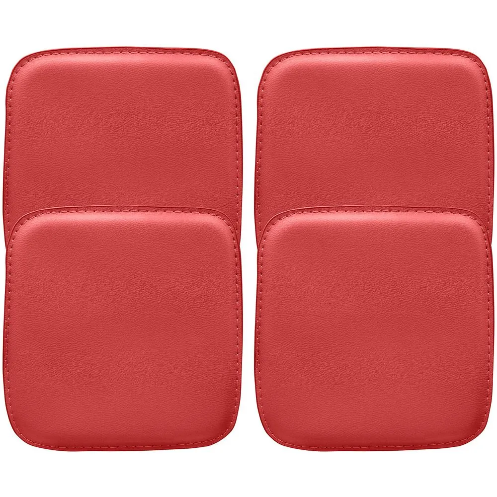 Pack of 4 Magnetic Cushions for Square Seat Chair – Faux Leather – Stylix image 8