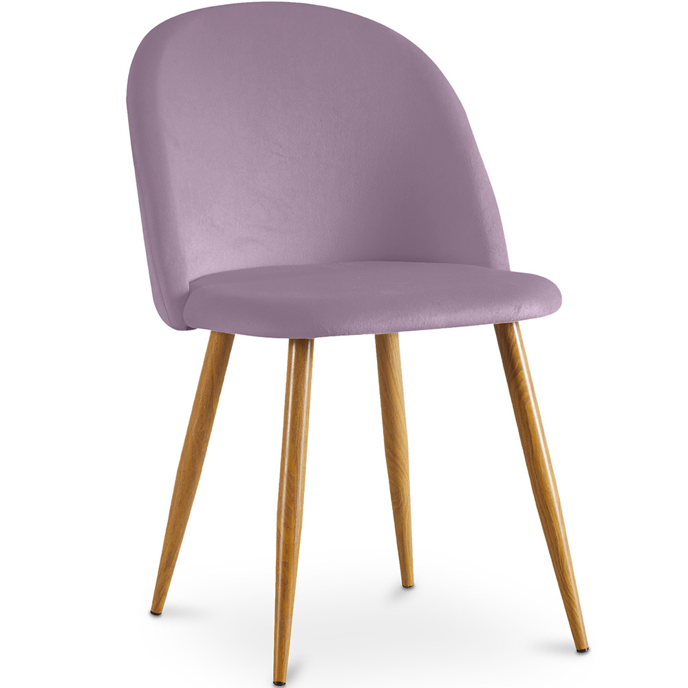  Buy Dining Chair - Velvet Upholstered - Scandinavian Style - Evelyne Pink 59990 - in the EU