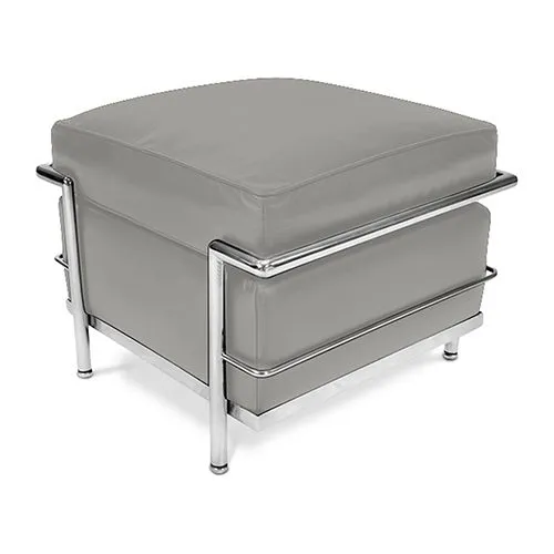  Square Footrest - Upholstered in Faux Leather - Kart image 8