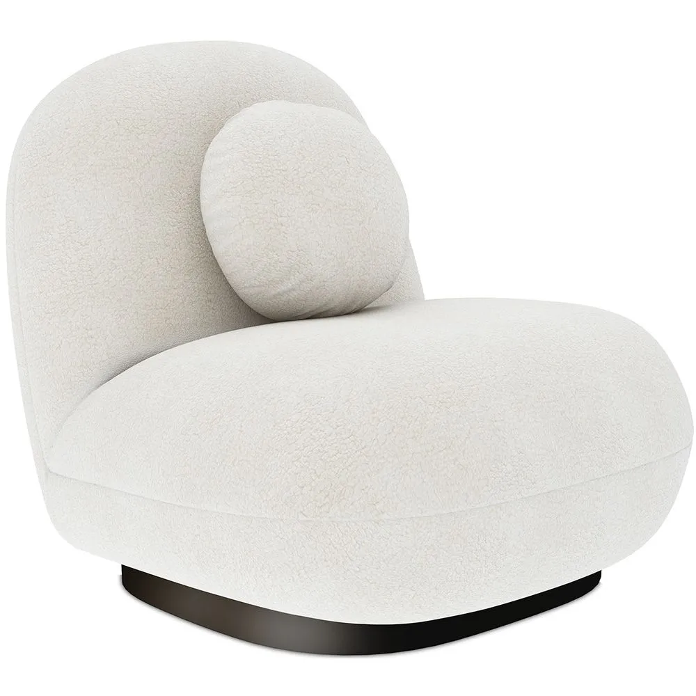 Armchair Upholstered in Boucle Fabric - Larry image 8