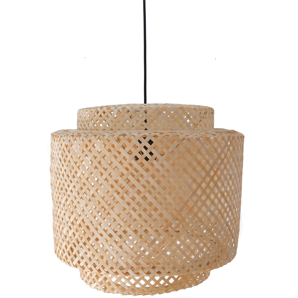  Buy Bamboo Ceiling Lamp - Boho Bali Design Pendant Lamp - Hya Natural 60493 - in the EU