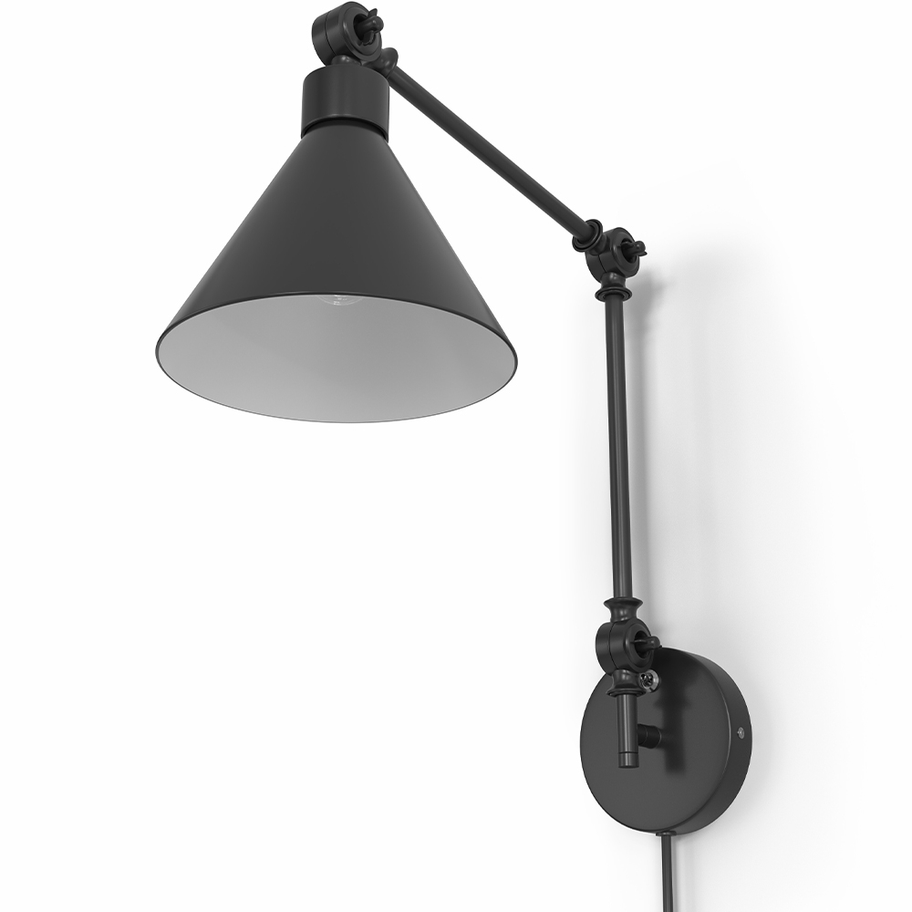  Buy Lamp Wall Light - Adjustable Reading Light - Black Black 60515 - in the EU