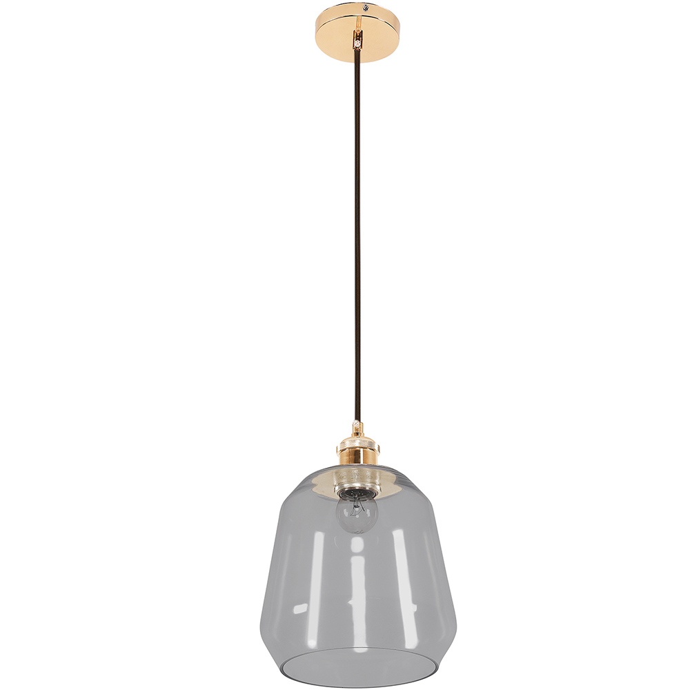  Buy Ceiling Lamp - Pendant Lamp - Glass and Metal - Amaia Grey 60530 - in the EU