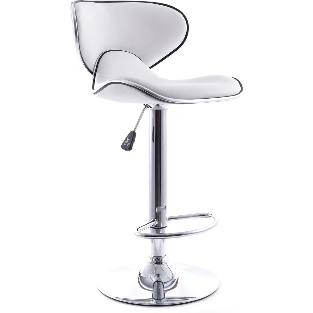  Buy Swivel Barstool with Backrest - Curve Back White 49743 - in the EU