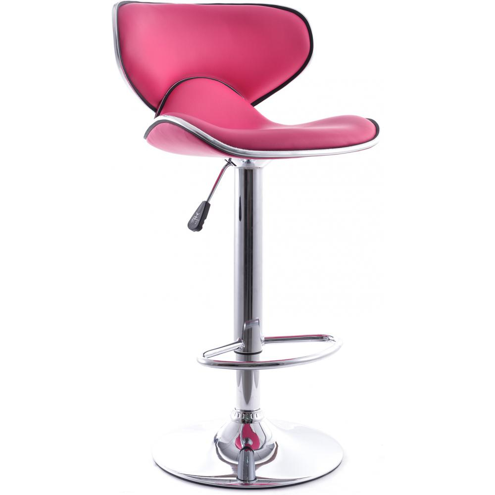  Buy Swivel Barstool with Backrest - Curve Back Pink 49743 - in the EU