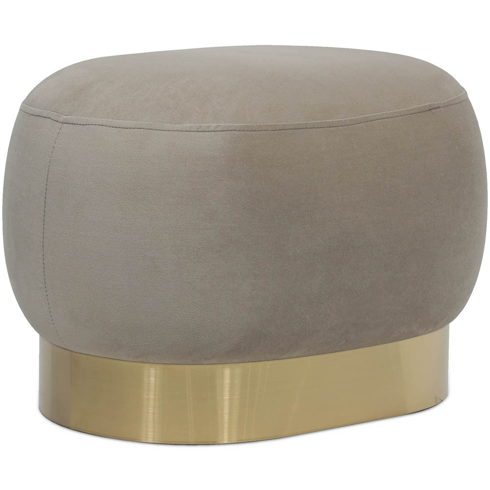  Buy Pouf - Velvet and Metal - Luxe Taupe 60552 - in the EU