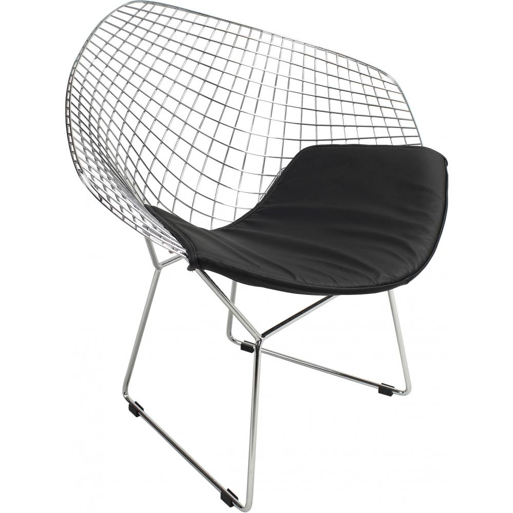  Buy Dining Chair Berty Diam in Chrome Steel  Black 16443 - in the EU