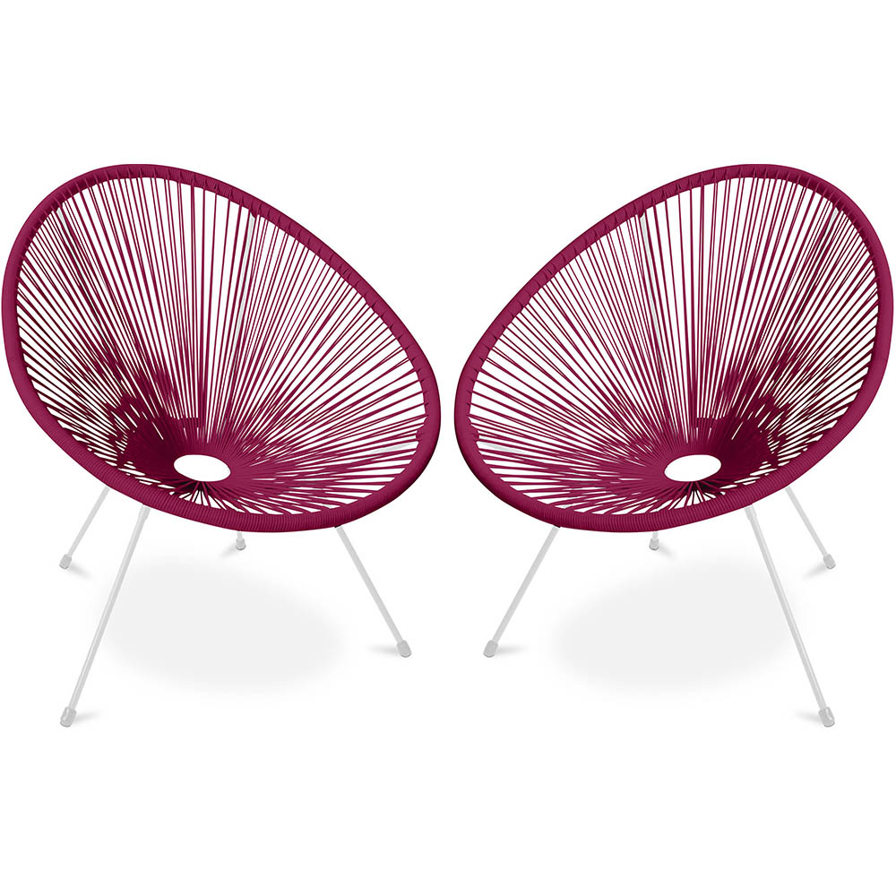  Buy Pack Acapulco Chair - White Legs x2 - New edition Purple 60612 - in the EU