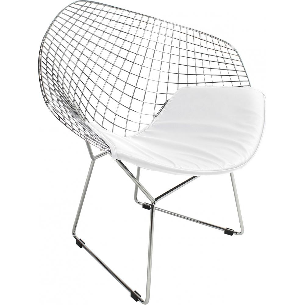  Buy Lounge Chair - Steel Design Chair - Berty White 16443 - in the EU