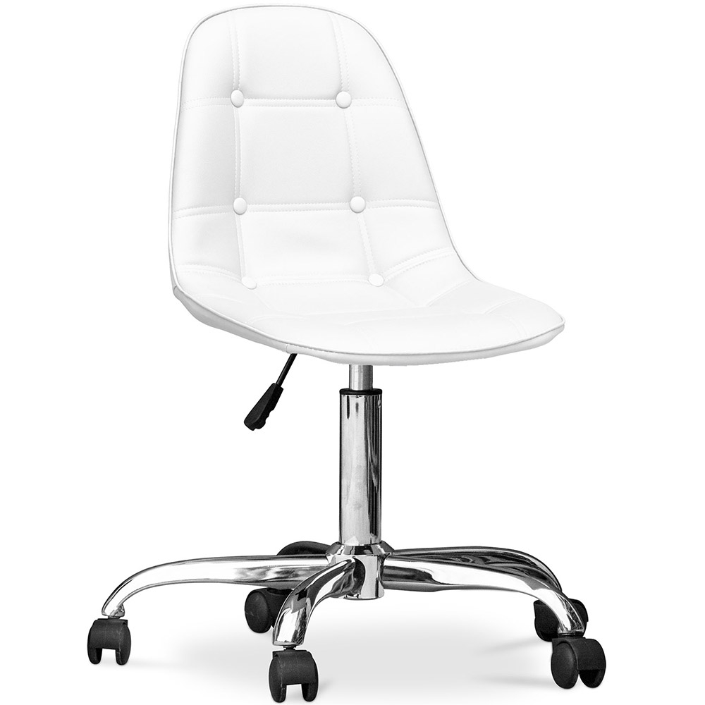  Buy Desk Chair with Wheels - Upholstered - Fery White 60616 - in the EU