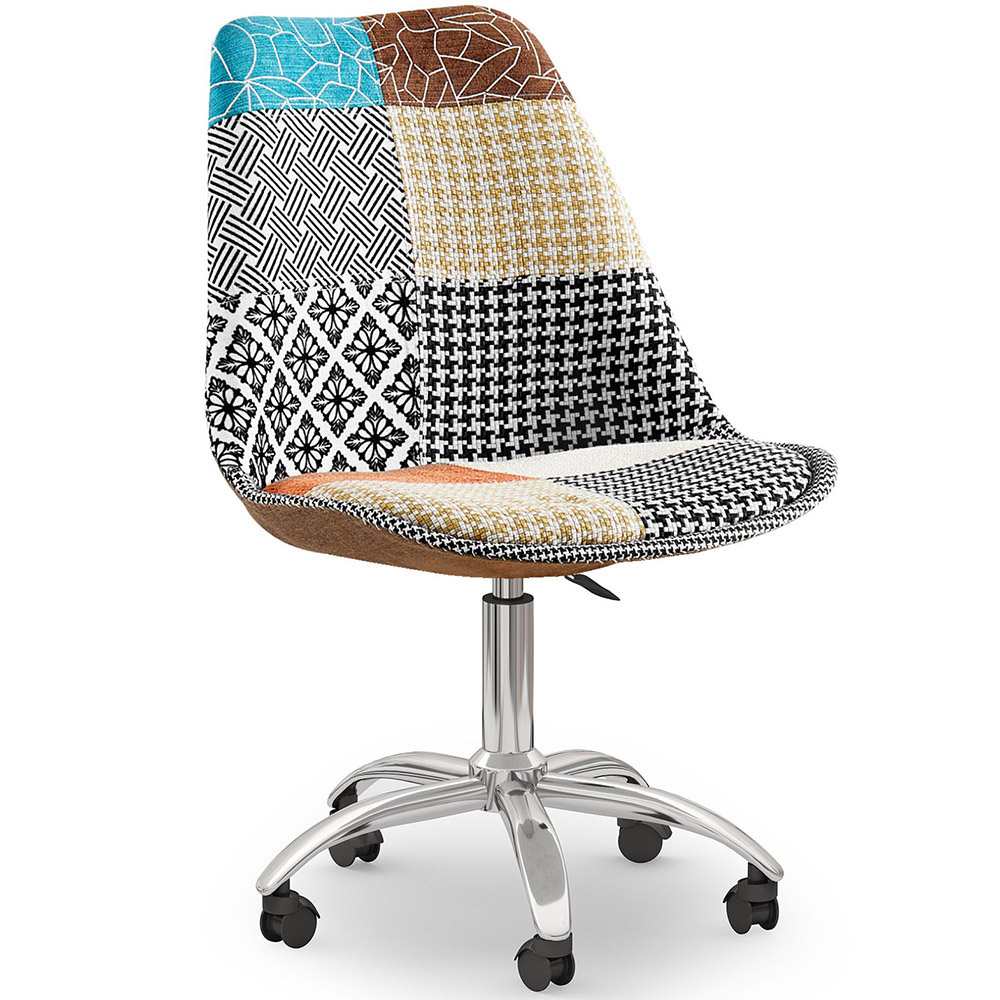  Buy  Swivel Office Chair - Patchwork Upholstery - Patty Multicolour 60623 - in the EU