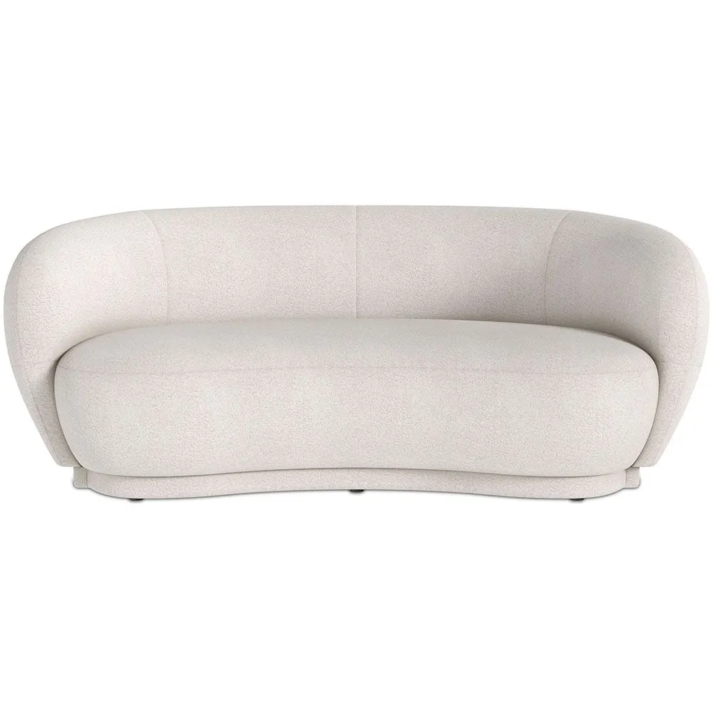 Curved Sofa - 3 Seater - Boucle Fabric - Curvy image 8
