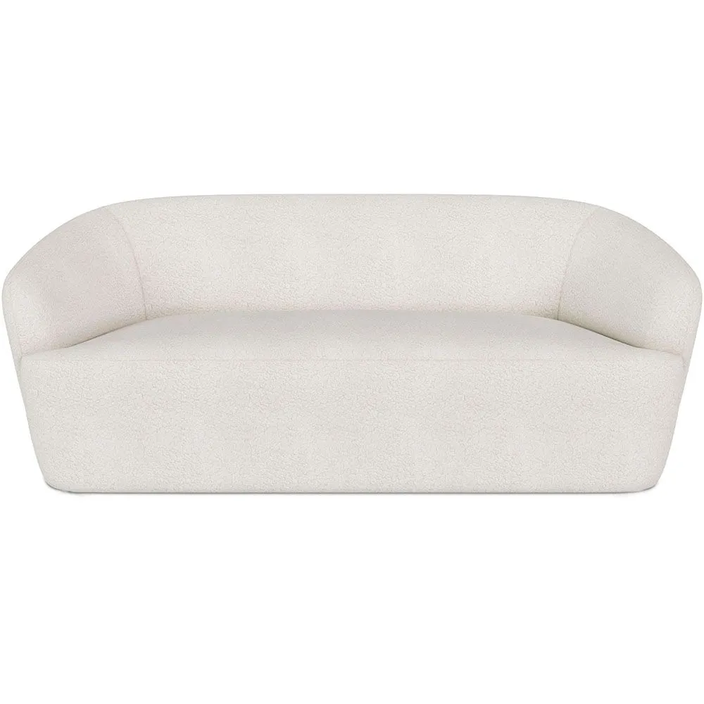 Curved Sofa - 2 Seater - Boucle Fabric - Bold image 8