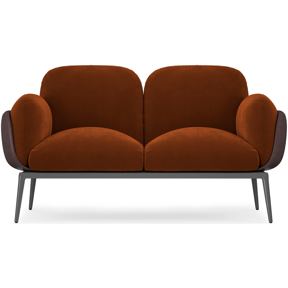  Buy 2-Seater Sofa - Upholstered in Velvet - Vandan Chocolate 60651 - in the EU