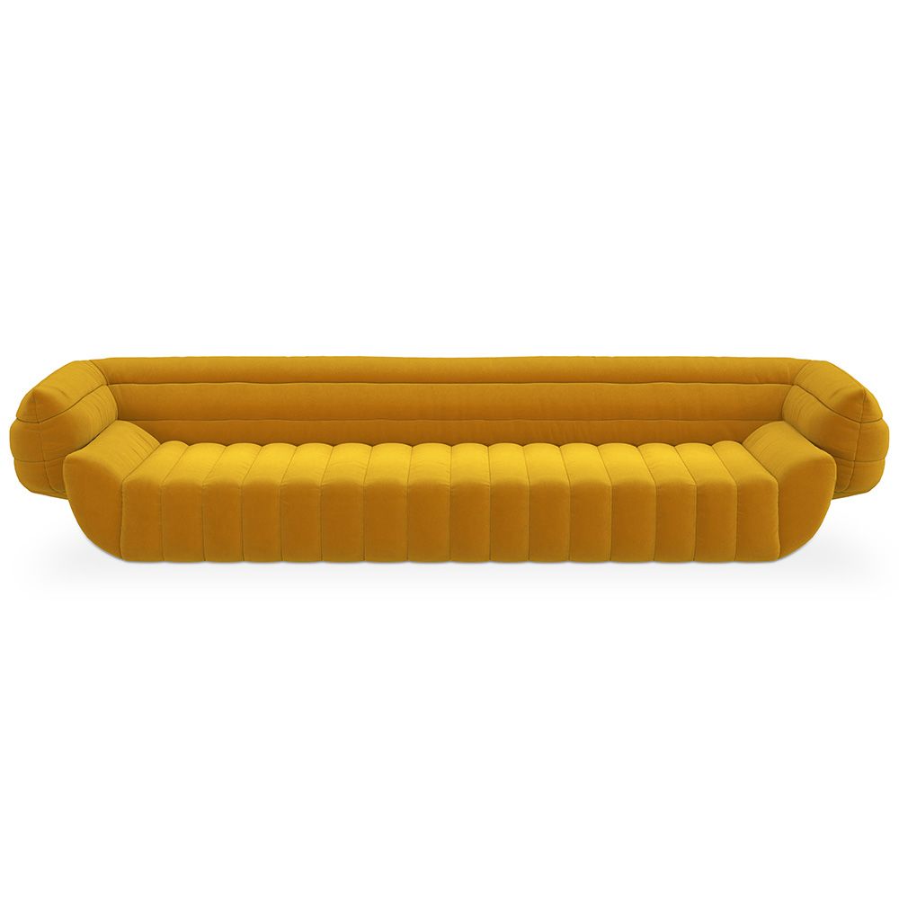 Velvet Upholstered Sofa - 4/5 seats - Caden image 8