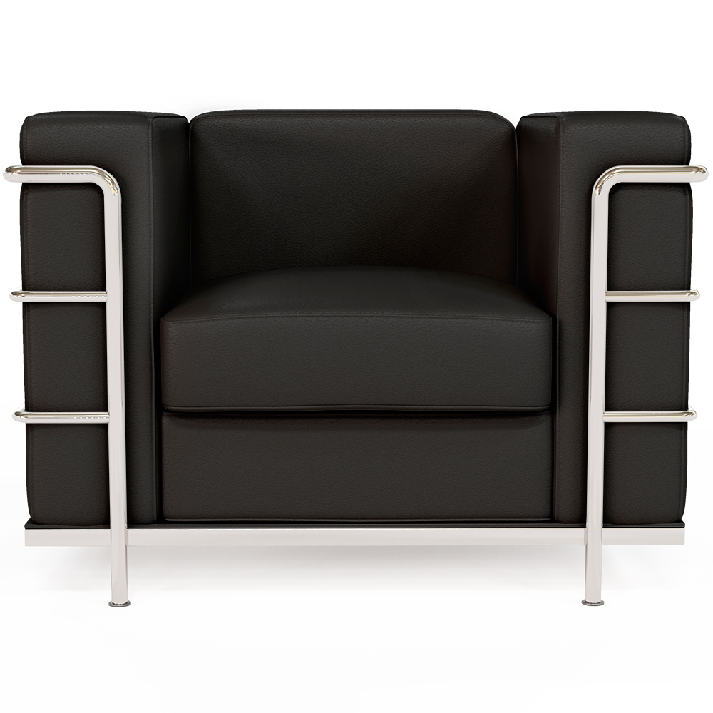  Buy Design Armchair - Upholstered in Vegan Leather - Lecur Black 60657 - in the EU