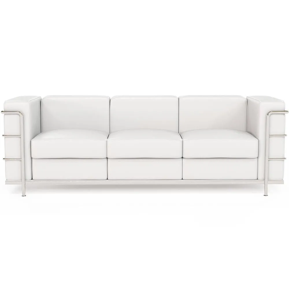 3-Seater Sofa - Upholstered in Vegan Leather - Lecur image 8
