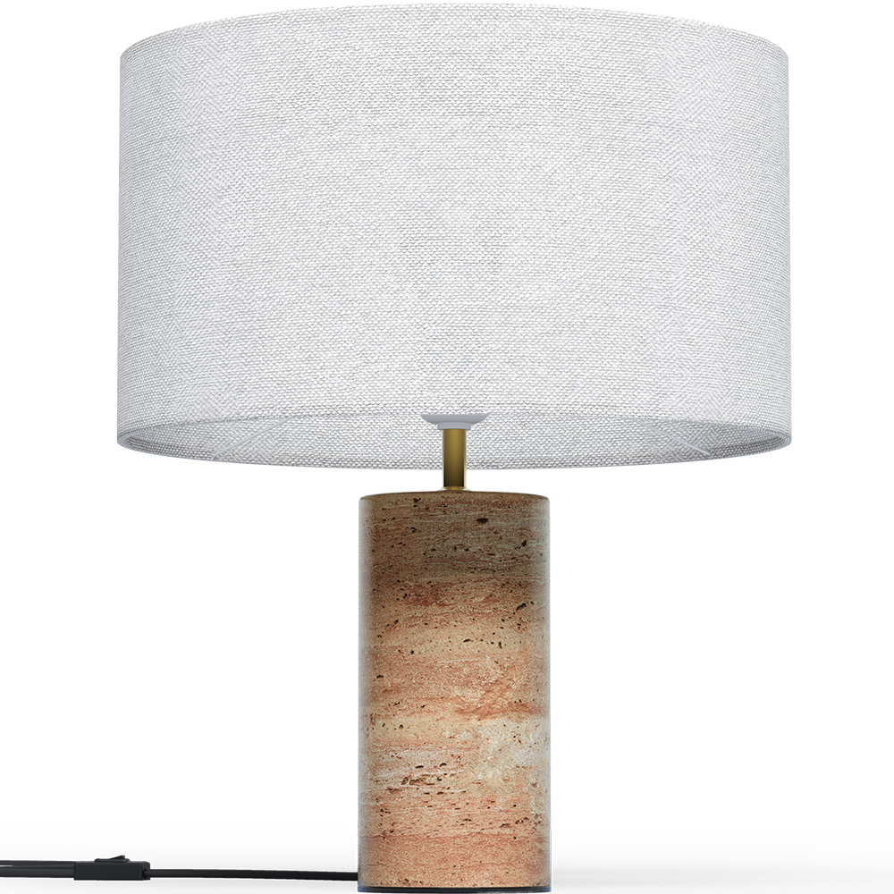  Buy Table Lamp with Marble Base - Sidney White 60663 - in the EU